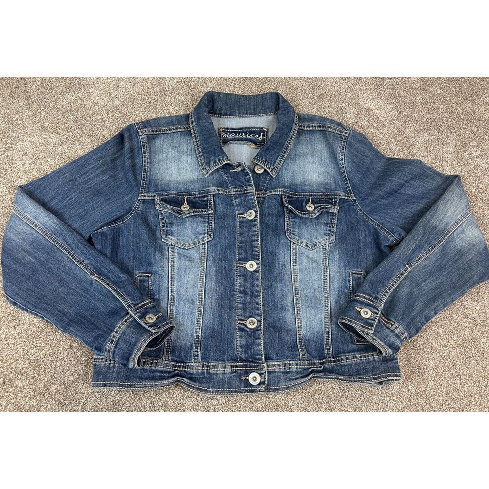 Maurices Jean Denim Jacket Women's Size 1 - Button Closure - Y2K‎